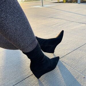 BRAND NEW w/Box.  Faux Suede Ankle Boot.